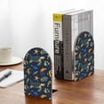 thumbnail image 5 of Lsque Undersea Animals Printed Wood Bookends,Non-Skid Bookend for Shelves,Heavy Duty Support Bookends,Non-Slip Foam Pads for Office, Home, and Library,1 Pair, 5 of 8