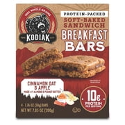Kodiak Soft-Baked Sandwich Cinnamon Oat and Apple Protein Breakfast Bars, 1.76 oz, 4 Count Box, Ready to Eat