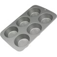 Non Stick 6 Cup Large Muffin/Cupcake Pan Create Irresistible Cupcakes