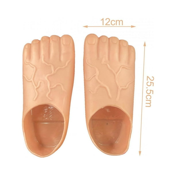 Drôle Pieds Nus Pantoufles Pied Pantoufle Dress up Accessoires