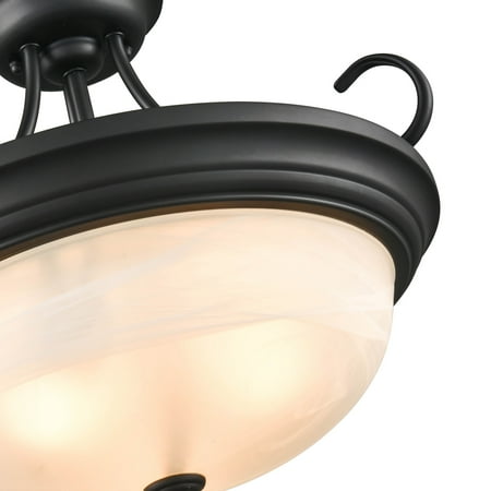 

Millennium Lighting Semi-Flush Ceiling Mount Matte Black