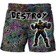 thumbnail image 1 of Pantalones cortos con estampado de Superhéroes para niños y niñas, traje de Marvel, Spiderman, informal, playa, dibujos animados Fivean unisex, 1 of 2