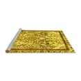 thumbnail image 2 of Ahgly Company Machine Washable Indoor Rectangle Abstract Yellow Modern Area Rugs, 2' x 4', 2 of 4