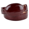 thumbnail image 1 of Original Burgundy Eel Skin Western Style Belt, 1 of 3