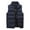 Blue, variant on Baberdicy Women's Plus-Size Quilted Vest, Hooded Mid-Length Gilet, Layering for Hikes & Shopping , Plus-Size Quilted Vest, Hooded Mid-Length Gilet, Winter Warmth Black L