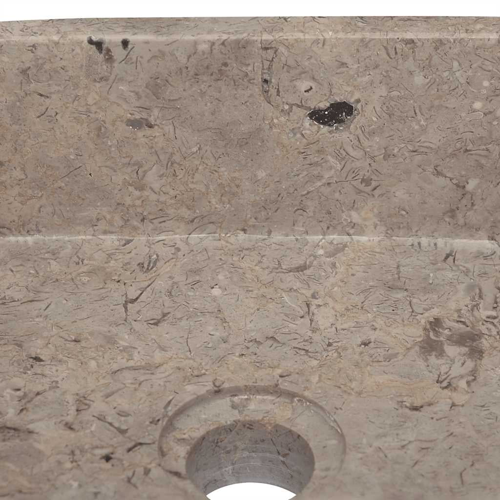 vidaXL Sink Above Counter Vanity Sink Natural Stone Basin for Bathroom Marble