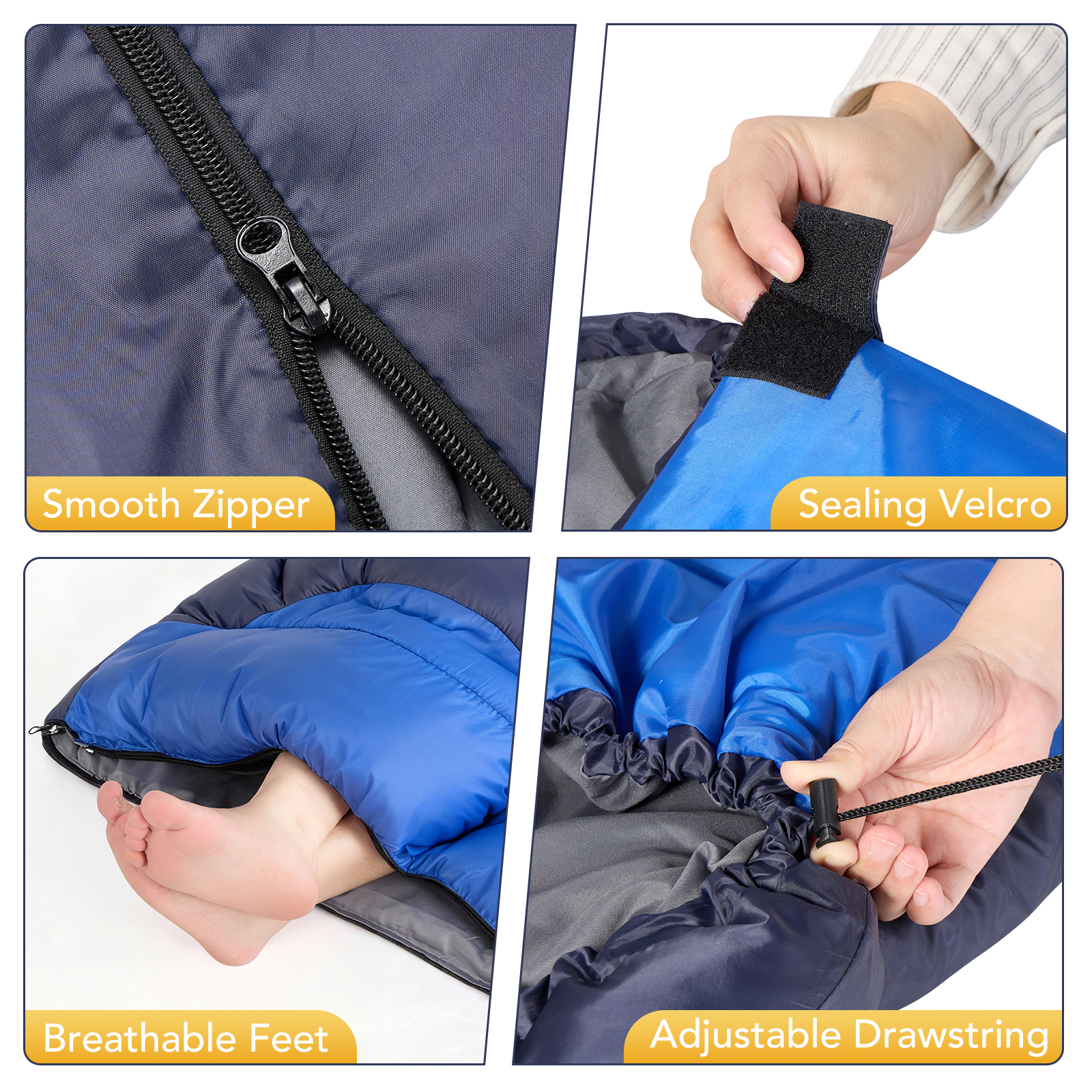 SPBTAR All-Season Waterproof Sleeping Bag with Compression Sack photo 8