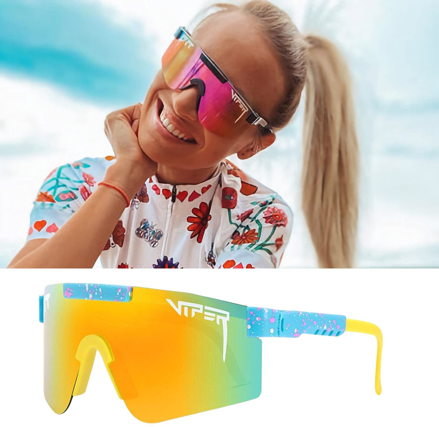 Sports Polarized Pit Sunglasses Windproof Glasses Viper Protective Polarized Glasses Windproof Eyewear Uv Protection 