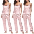 thumbnail image 4 of Txlixc Pijama femenino, chaqueta sin mangas de cuello V, traje de pijama, traje de tirantes sexy Txlixc moda, 4 of 5