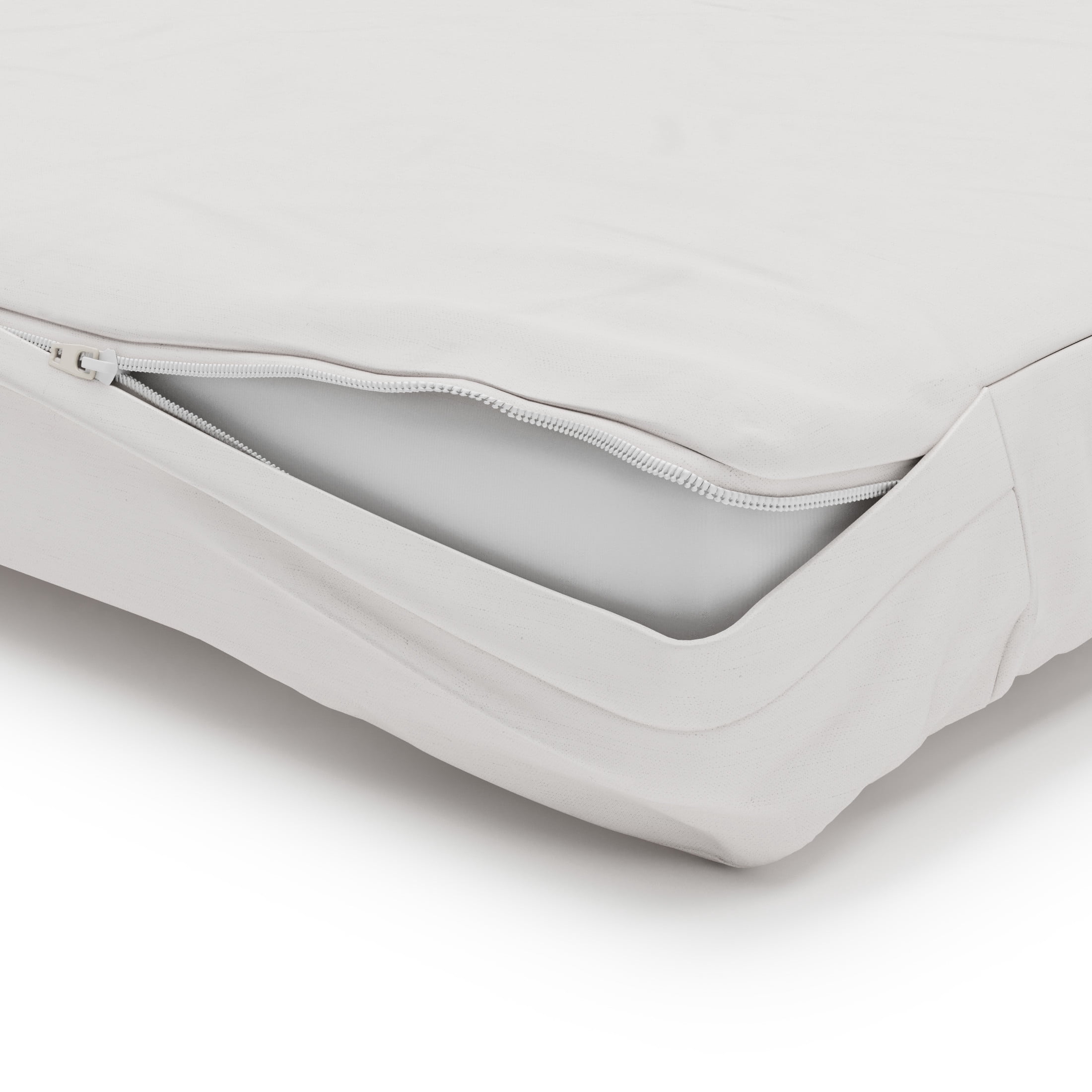 Foundations SafeFit Zippered Compact Play Yard Sheets, Fits 1" Mattress, 100% Cotton, 6-Pack, White