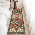 thumbnail image 2 of Alfombra Corredor 60x180 Cm Lavable, Alfombra Suave Antideslizante para Cocina, Estilo Moderno para Sala de Estar, Dormitorio y Entrada, Color Rojo y Verde, 2 of 7
