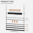 thumbnail image 2 of Hanging Closet Rod, Adjustable Width and Height Closet Hanging Organizer, Space-Saving Clothes Hanging Bar, Closet Extender Hanging Rod Double Closet Hanging Rod,  Chrome, 2 of 18