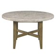 thumbnail image 2 of ACME Karsen Round Dining Table in Marble and Rustic Oak, 2 of 4