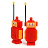 (2 Pack) Robot Walkie Talkie Kids Electronic Toys Two Way Radio Set (2 Colors)