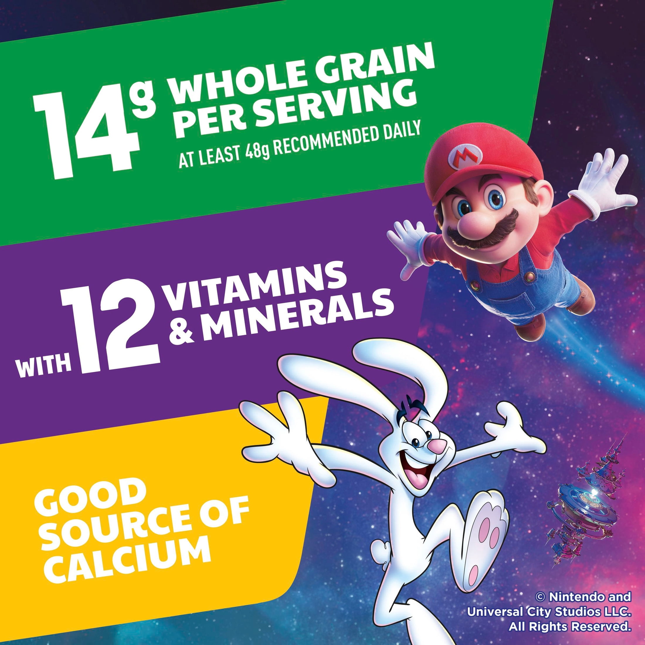 Trix Breakfast Cereal, Blue Raspberry, The Super Mario Galaxy Movie, Family Size, 16.6 oz