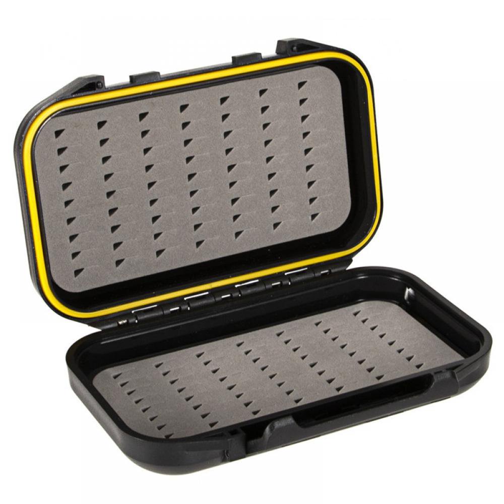 Portable Waterproof Fly Fishing Lure Bait Trout Flies Storage Box Case