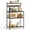 Rustic Brown, variant on SUMELL 23" Bakers Rack with 3 Power Outlets & 10 Hooks, 4-Tier Coffee Bar, Microwave Stand, Space-Saving Kitchen Storage, Gray