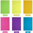 thumbnail image 4 of YSTIANN 6-Pack Lined Sticky Notes (4x6 Inch) - Bright Neon Colored Self-Stick Memo Pads for Office, School & Home - Lined Post-It Notes for Organized Notes & Reminders WJ85-4509, 4 of 6