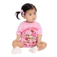 thumbnail image 4 of Strawberry Shortcake Baby Girls Short Sleeve Graphic Tee and Matching Bike Shorts Set, 2-Piece, Sizes 0/3M-24M, 4 of 7