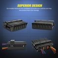 thumbnail image 5 of Nilight - 6 Gang Rocker Switch Box SPST Toggle Switch Panel 12V 24V 20A Switch Panel 60Amp Max for Automotive Cars Vehicles Boats RVs Campers SUVs, 5 of 7
