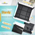 thumbnail image 4 of Conjunto de Muebles para Patio Exterior Flamaker de 3 Piezas en Ratán Sintético Negro, 4 of 7
