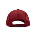 thumbnail image 3 of Top Headwear Mens Cotton Twill Trucker Hat - 5 Panel Snapback Cap, Red, 3 of 4