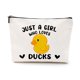 thumbnail image 1 of Bolsa de cosméticos VICBOU Duck, 25x18 cm, algodón impermeable, 1 of 7