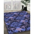 thumbnail image 2 of Ahgly Company Indoor Round Patterned Midnight Blue Area Rugs, 5' Round, 2 of 6