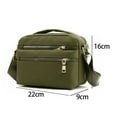 thumbnail image 2 of Hukapapa Bolsos de Hombro con múltiples Bolsillos Bolso de Viaje pequeño y liviano Correa Ajustable Verde, 2 of 5