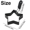 thumbnail image 4 of Noothes Egg Shaper For Frying Pan Heart Shape Pancakes Mold Pancake Ring Fried Egg Ring Square Egg Mold Multi Shape Breakfast Set, 4 of 5