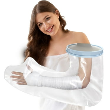 Adult Arm Cast Covers Waterproof Shower Bandage and Cast Protector for Bathing Watertight Protection to IV & PICC Line Wrist Hand Wounds and Burns Reusable