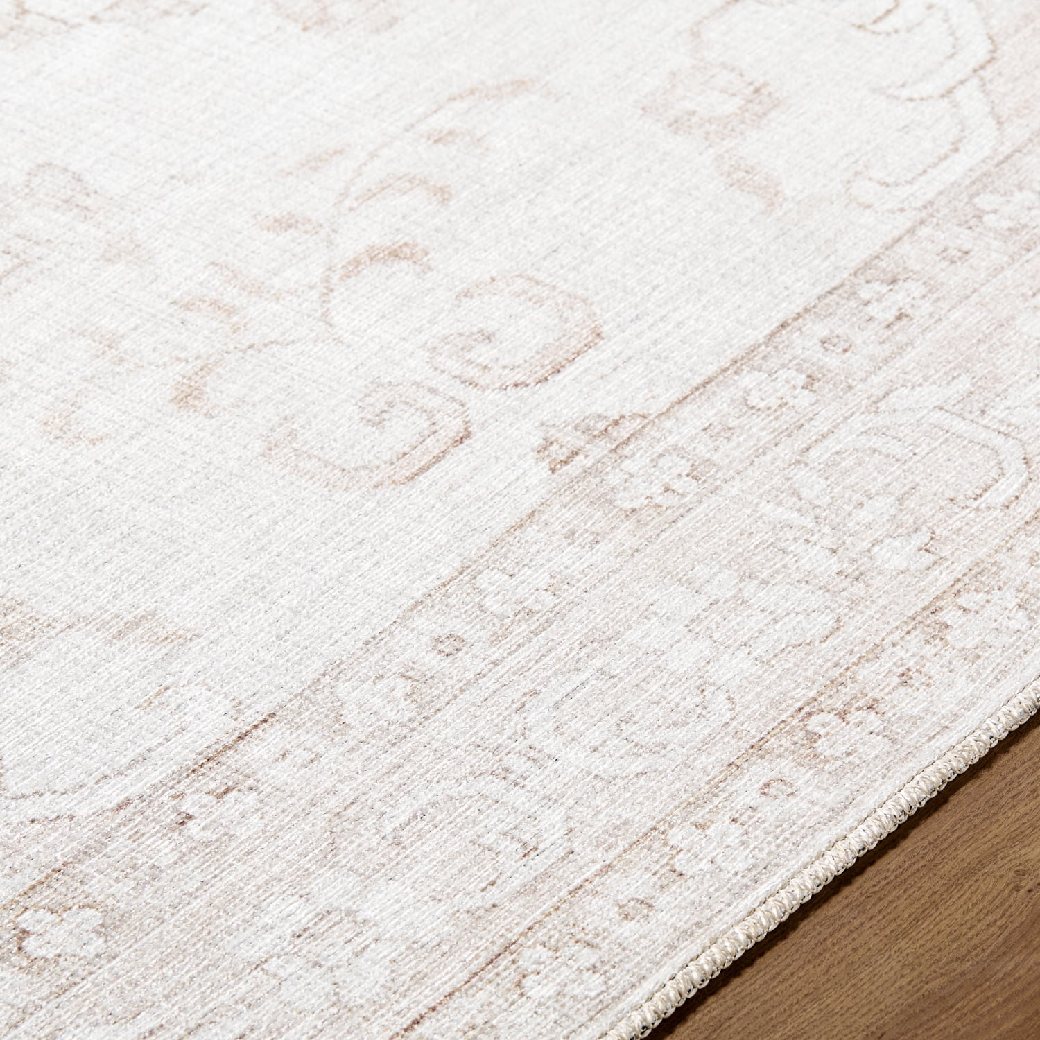 My Texas House Pearl 5'3" x 7' Washable Area Rug