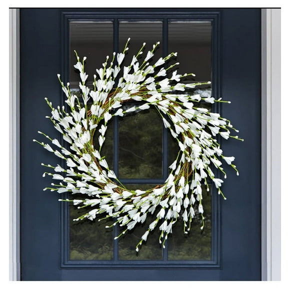 TopLLC Artificial Flower Leaf Wreath Wall Window Door Hanging Home Wedding Decoration on Clearance