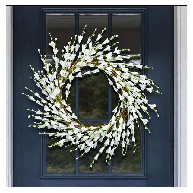 Guirnaldas de flores artificiales, corona de hojas, para pared, ventana, puerta, decoración para el hogar, boda, ventana