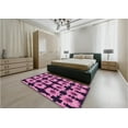 thumbnail image 4 of Ahgly Company Indoor Rectangle Patterned Deep Mauve Purple Area Rugs, 7' x 10', 4 of 6