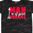 thumbnail image 4 of Inktastic Valentine's Day Man of Your Dreams with a Heart and Arrow Boys or Girls Baby Bodysuit, 4 of 5