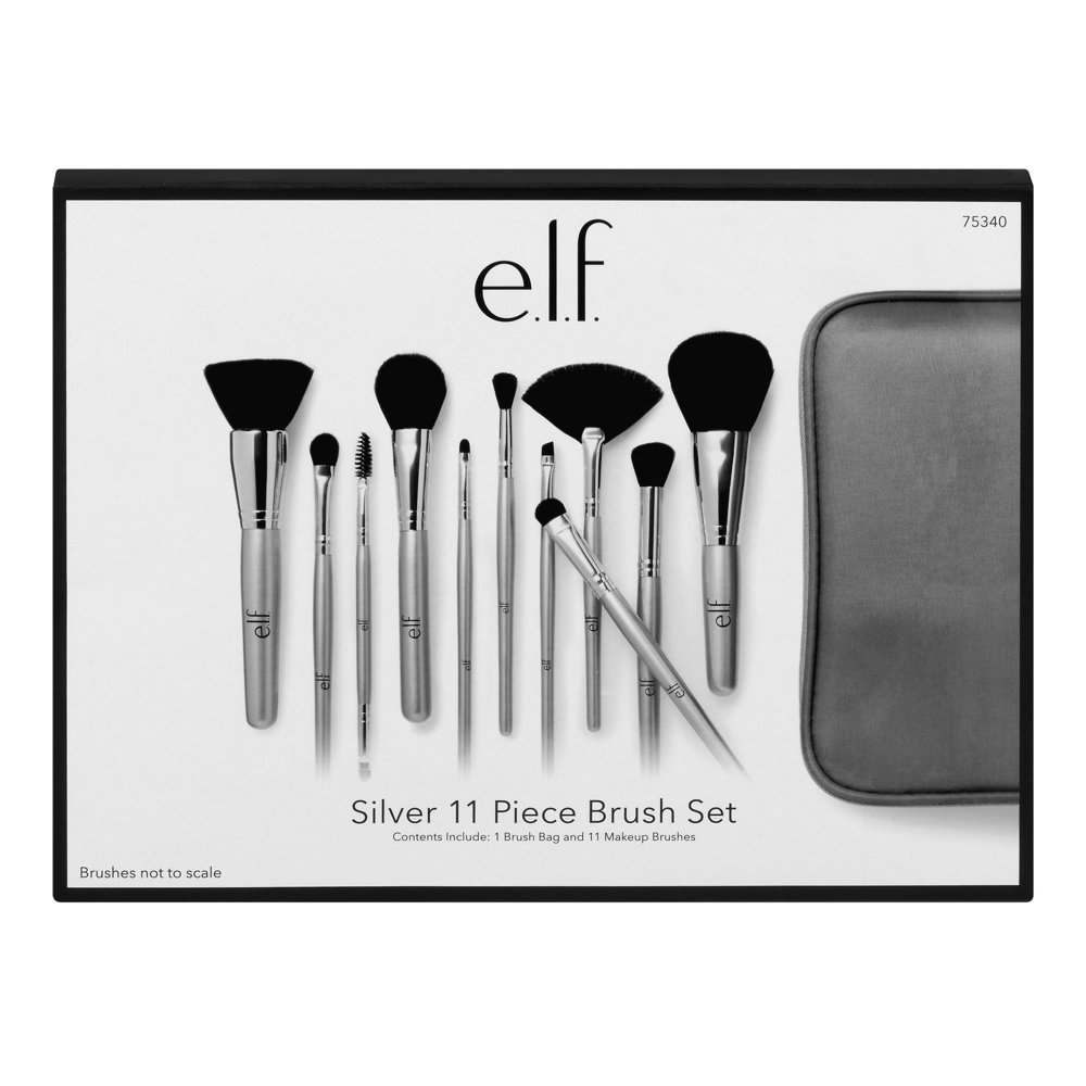 e.l.f. Silver 11 Piece Brush Collection