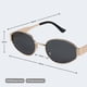 thumbnail image 5 of Livho 2025 Gafas de sol ovaladas de moda - Elegantes tonos polarizados para todos los días - Marcos de metal retro, 5 of 8
