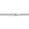 thumbnail image 3 of Primal Silver Sterling Silver 4.25mm Double 6 Side Diamond-cut Flat Link Chain, 3 of 7
