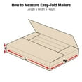 thumbnail image 4 of Box Partners Easy-Fold Mailers 17.25" x 11 1/4" x 2" Kraft 50/Bundle M17112BFK, 4 of 7