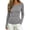 Light Ashy, variant on ZDNIXIAN Women Off Shoulder Long Sleeve Basic Tops Ribbed Knit Slim Fitted Blouse, Elegant Boat Neck Form Fitting Shirt, Stretchy Soft Casual Long Sleeve Tees