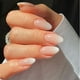 thumbnail image 1 of Press On Nails Medium, Almond Fake Nails With Nail Glue, Pink White Gradient False Nails With Designs Acrylic Nails Glue On Nails For Women, 1 of 4