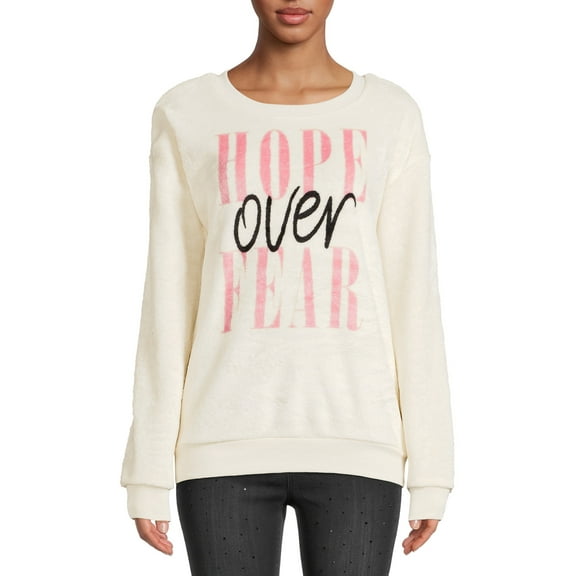 Hope Over Fear Juniors’ Crewneck Sweatshirt