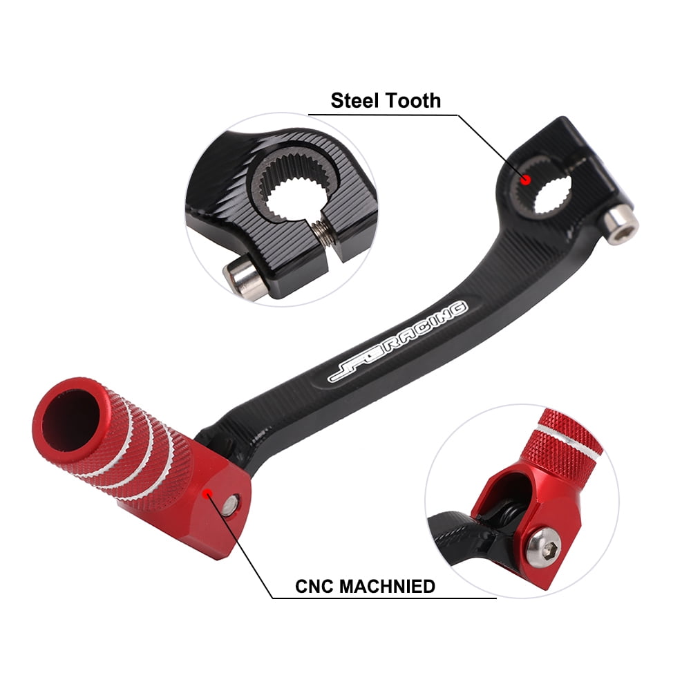 Motoforti Black Adjustable Motorcycle Shift Linkage Lever CNC Gear Shifter Rod for Harley 
