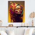 thumbnail image 2 of Designart Stylish Arabic Woman With Floral Hijab IX Canvas Wall Art, 2 of 5