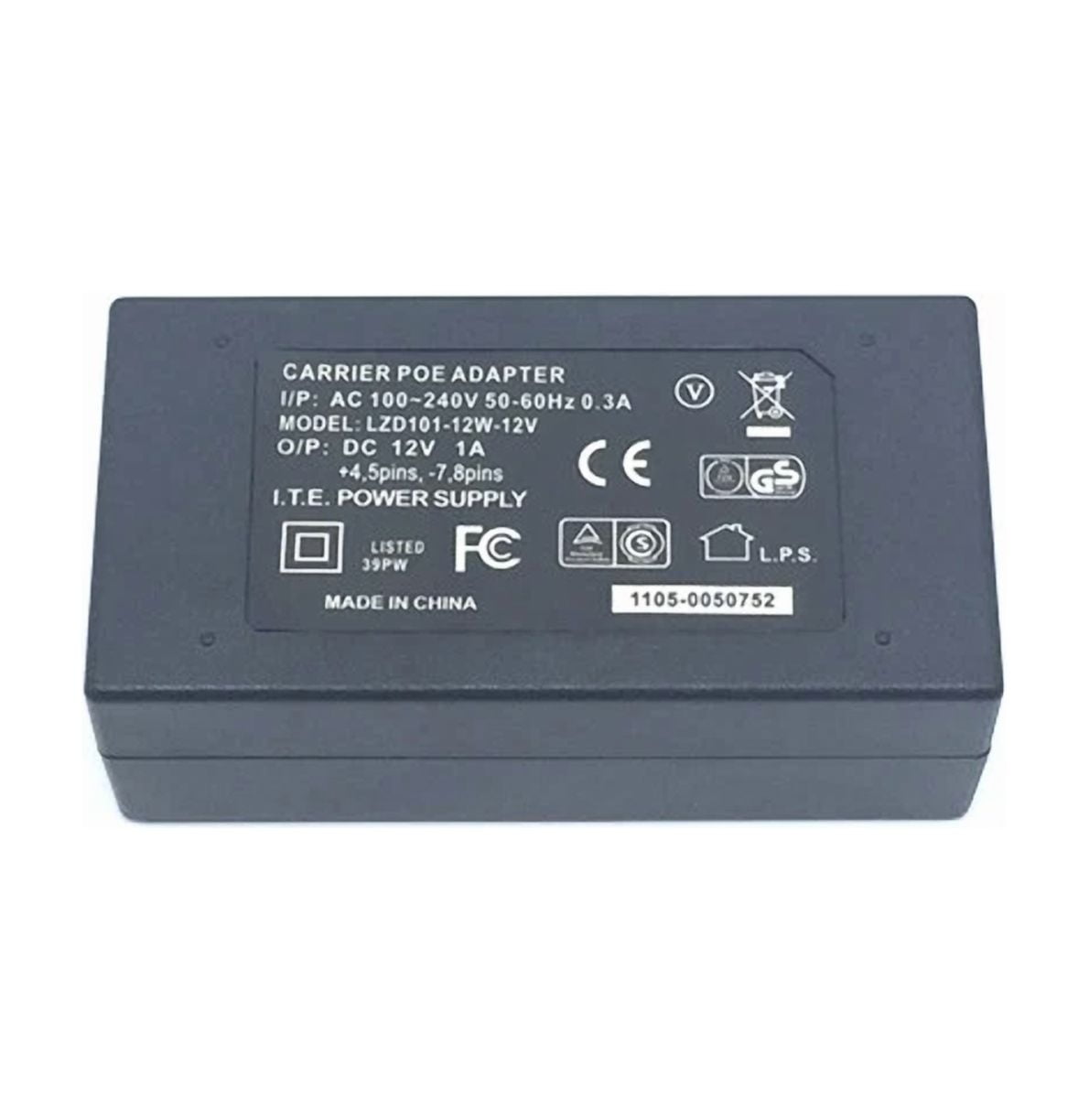 BUTTERFLY- 12V 1A Poe Injector Power Over Ethernet Switch Adapter Dc Power Supply