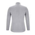 thumbnail image 5 of Yiliang Mens Slim Fit Turtleneck Pullover Sweaters Basic Tops Knitted Thermal Fall and Winter Long Sleeve Warm and Thermal Top Clothes ,Dark Gray,L, 5 of 6