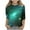 4-Green, variant on ZTKWD Shirts for Boys Girls Kids 3D Graphic Casual Crewneck 3/4 Sleeve Tops Tees for Teens 6-16 Years