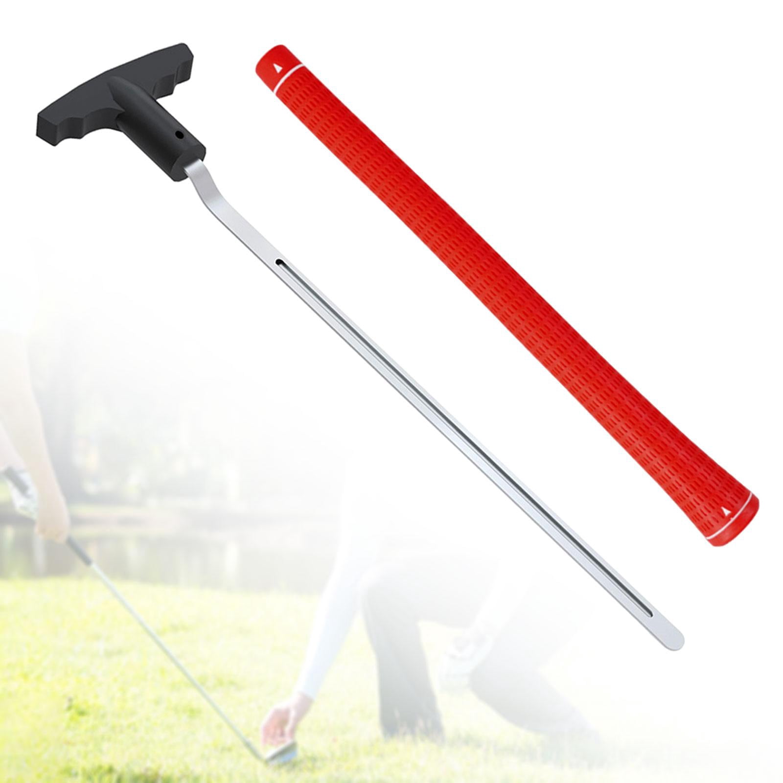 funtasica Golf Grip Removal Tool, Golf Accessories V Groove Grip Remover Saver 11" Sturdy Portable Easy to Use Grip Repair for Golfing Red