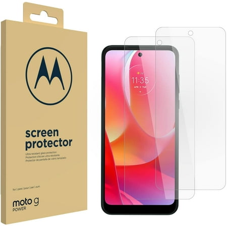 Motorola Essentials (2-Pack) Moto G Power (2022) Screen Protector - Strong 9H Tempered Glass, Anti Fingerprints, Anti Scratch, Anti Smudge [Not for G Power 2020 or G Power 2021]